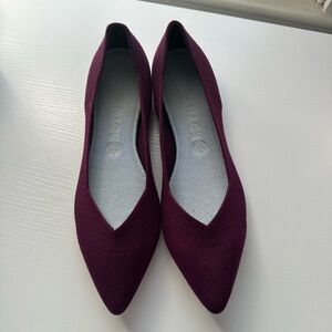 Rothy's Deep Burgundy Pointed Flats